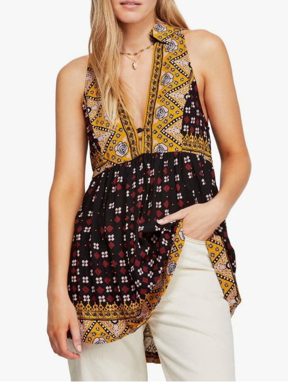 Free People S Charlotte Sleeveless Top Tunic